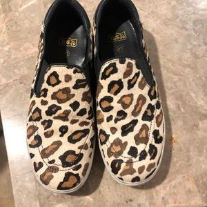 Cheetah Print Platform slip on Sneakers
